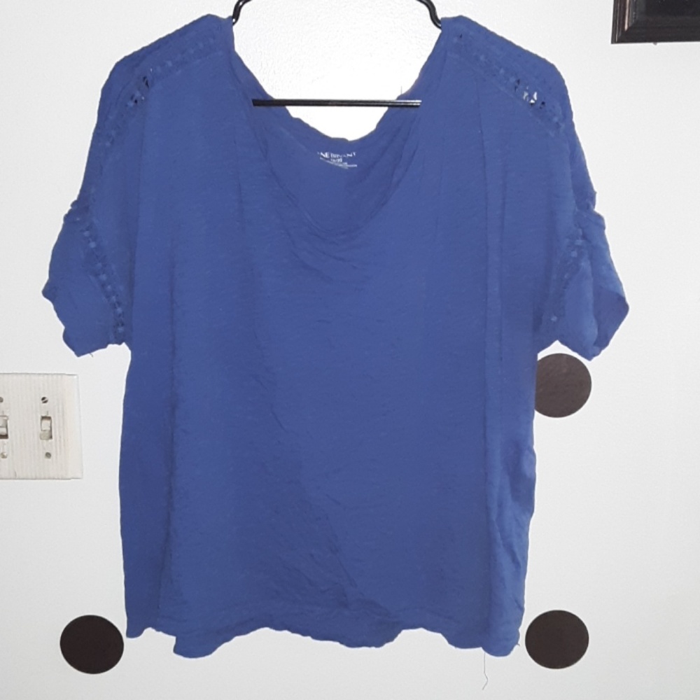 Navy blue crop top